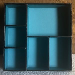 Black & Multicolor Desk Organizer Tray